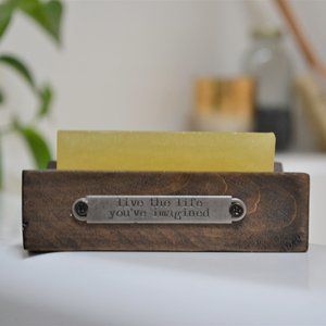 Juniper Manifestation Soap Dish- "Live the life yo